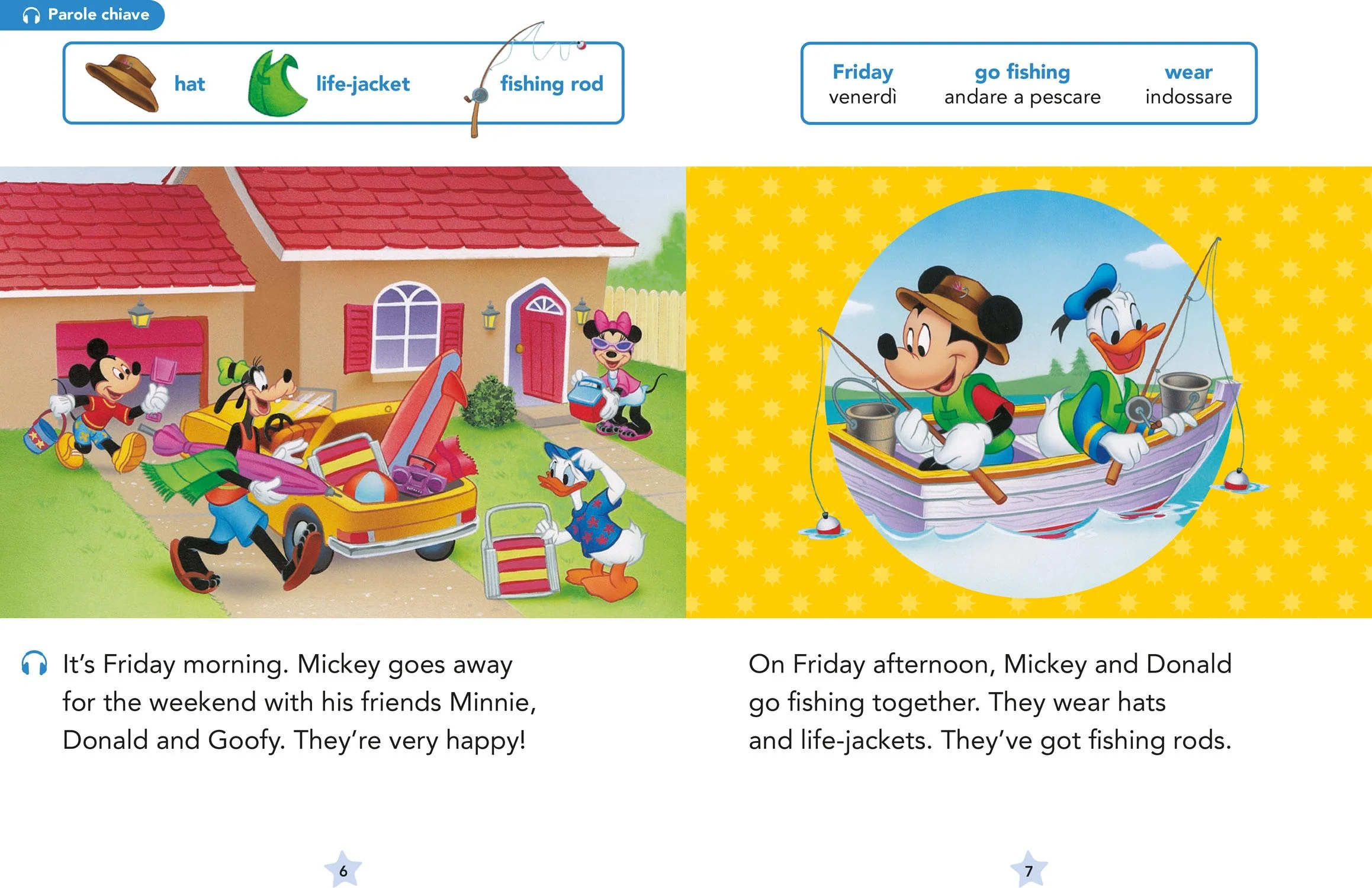 A fun weekend Un divertente fine settimana - L'inglese con Disney Prime letture con QR Code - Image 3