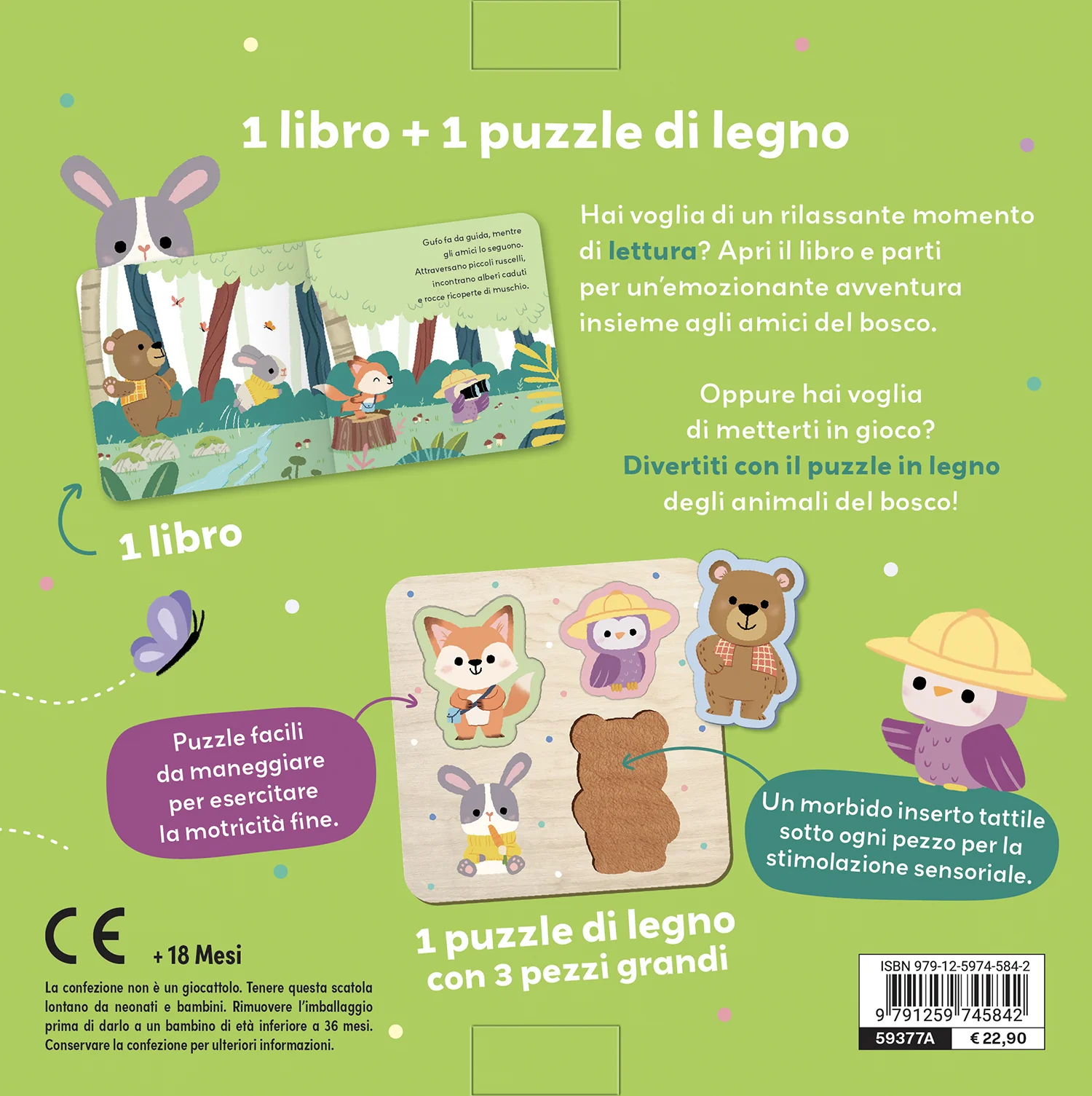 Amici del bosco. 1 libro + 1 puzzle di legno - Image 2