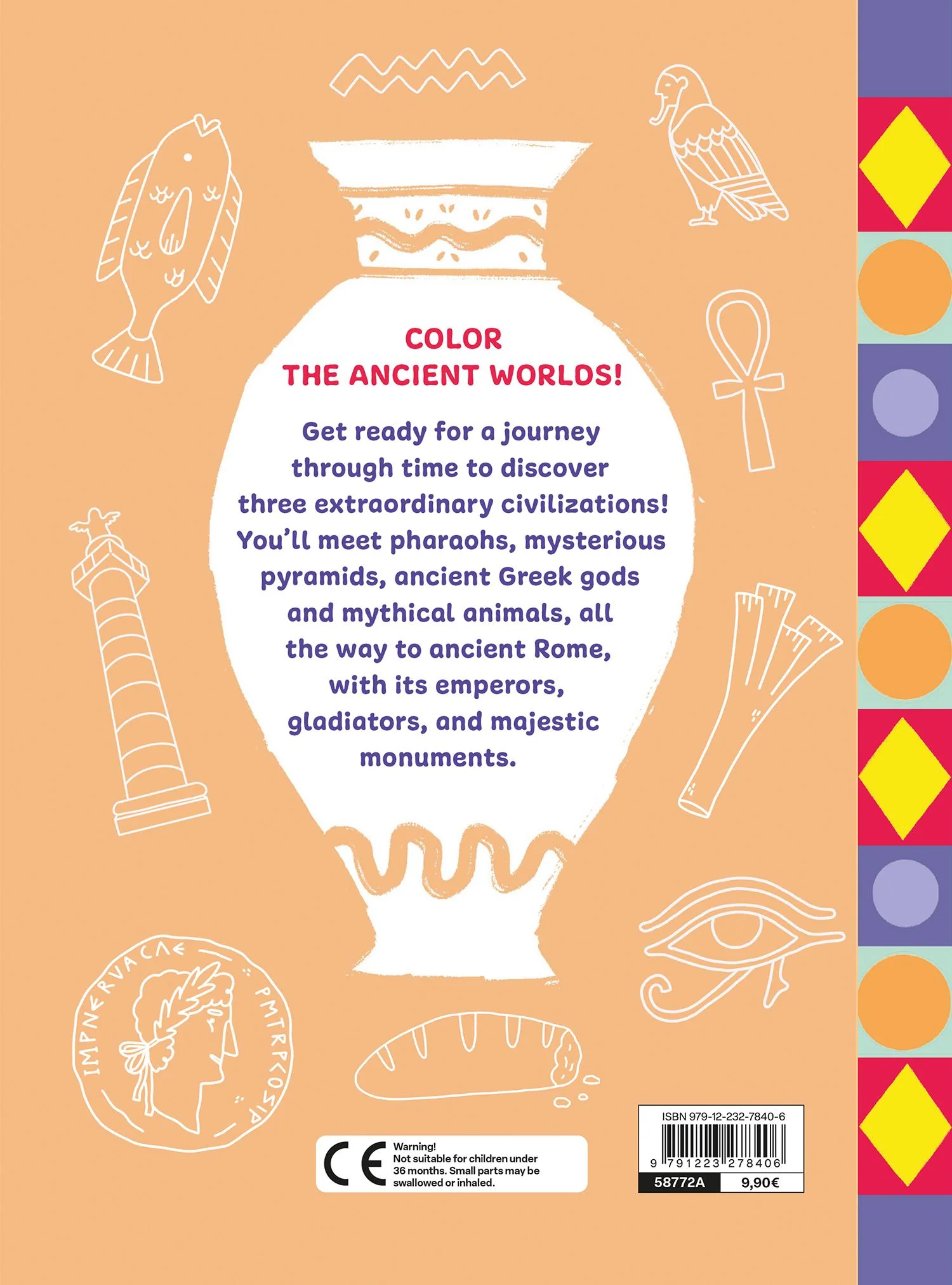 Ancient Worlds. Egypt, Greece, Rome. Coloring Book - Image 2