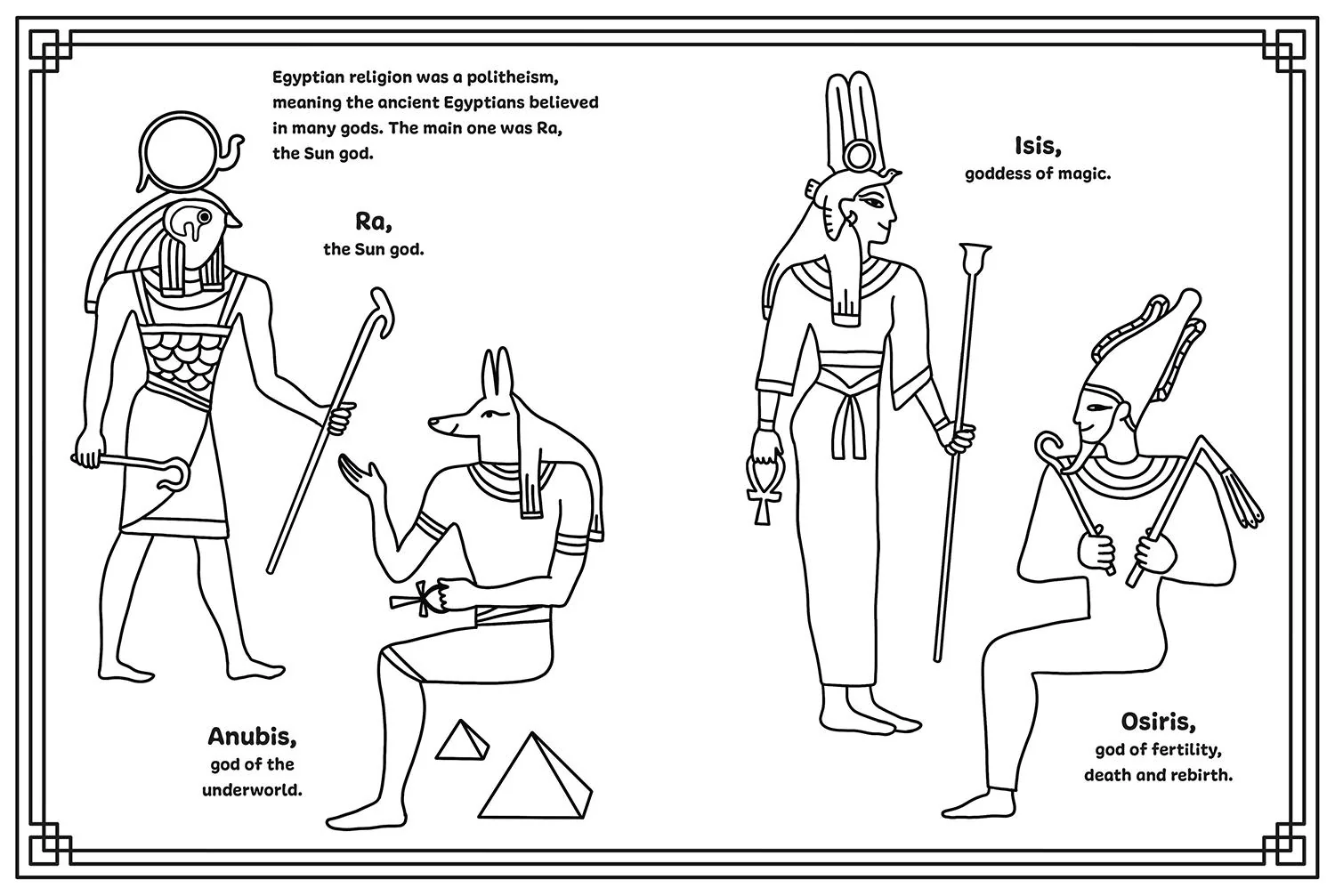 Ancient Worlds. Egypt, Greece, Rome. Coloring Book - Image 5