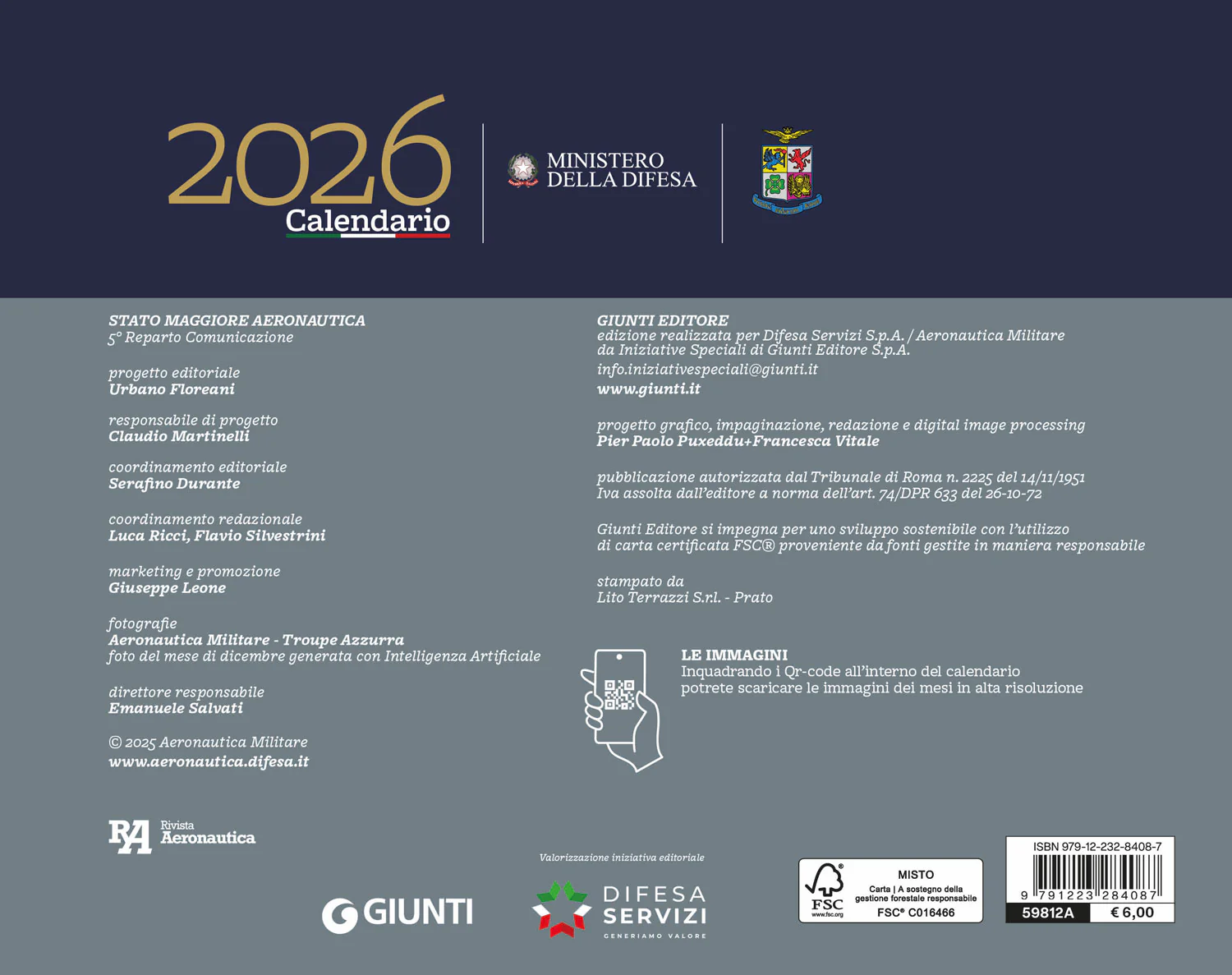 Calendario Aeronautica Militare 2026 - da tavolo - Image 2