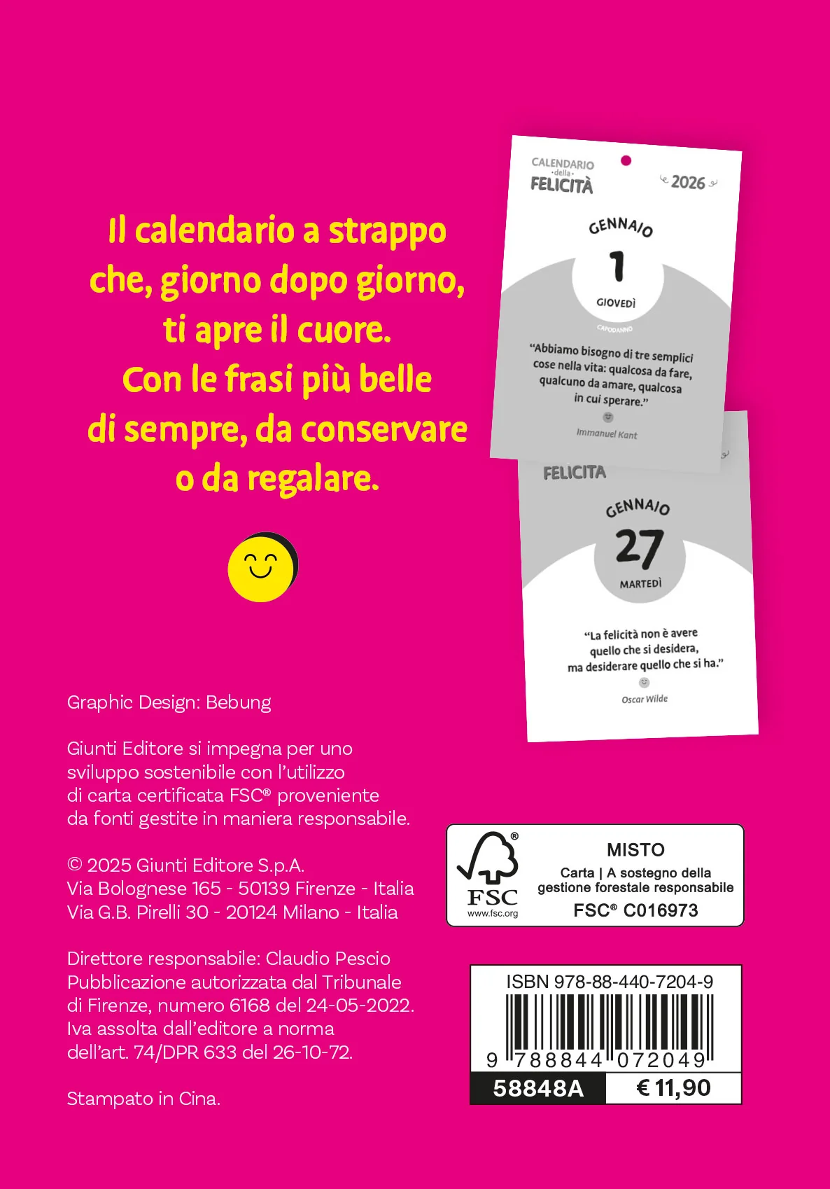 CALENDARIO DELLA FELICITA' 2026 - Image 2