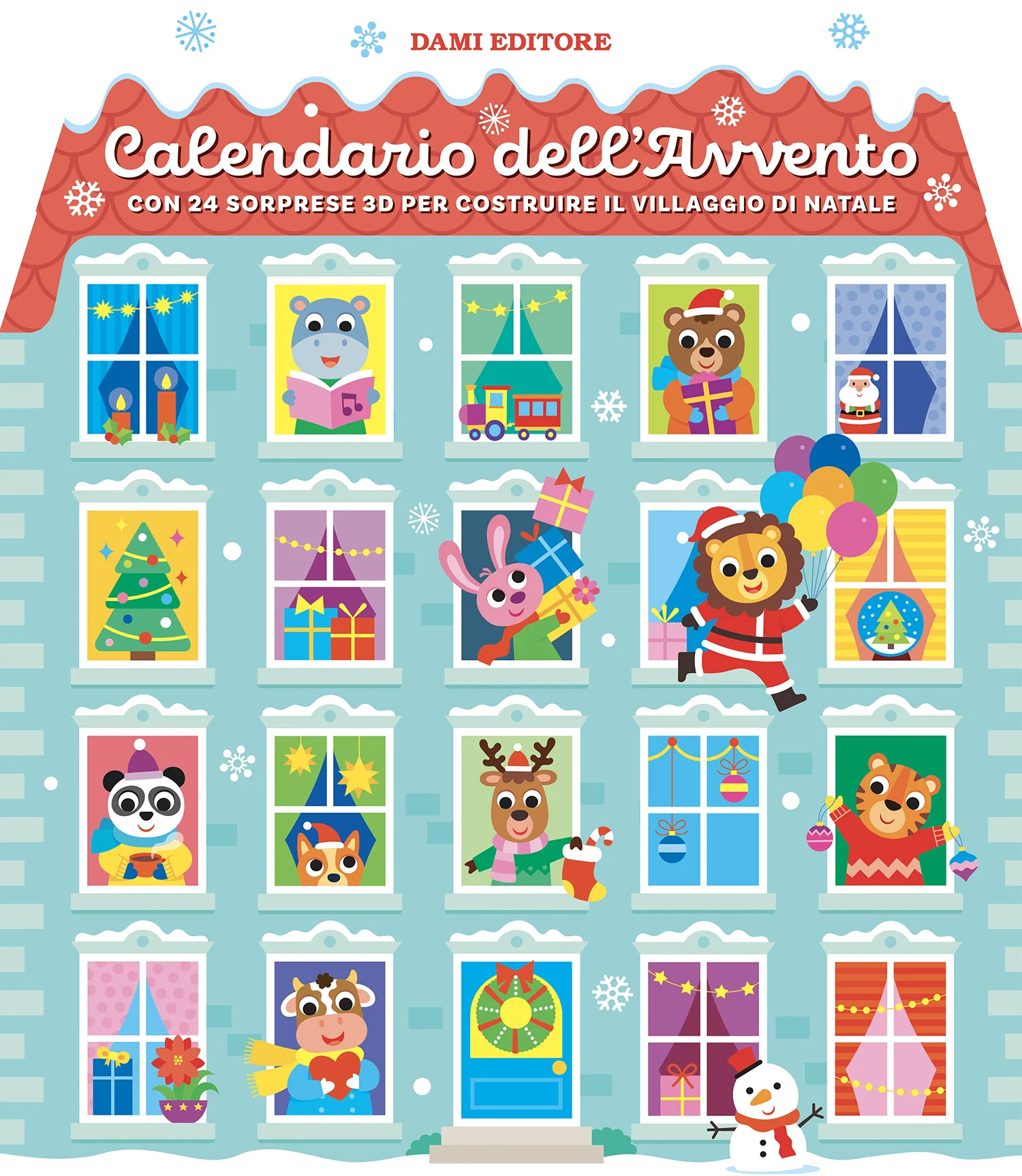 Calendario dell'Avvento. con 24 sorprese 3D per costruire il villaggio di Natale