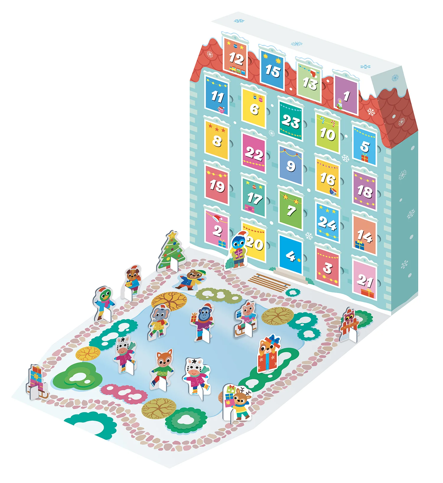 Calendario dell'Avvento. con 24 sorprese 3D per costruire il villaggio di Natale - Image 3