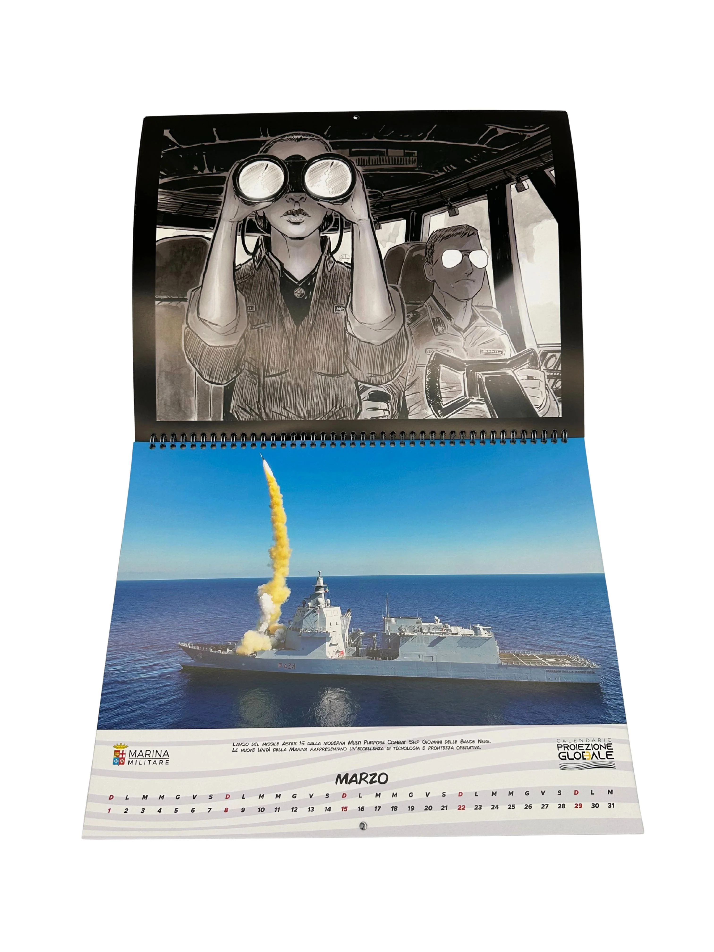 Calendario Marina Militare 2026 - da parete . Proiezione globale - Image 3