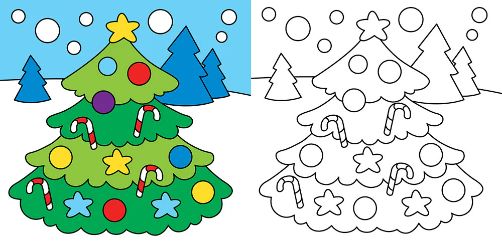 Colorare a Natale con i pennarelli magici. Alberi di Natale, personaggi natalizi, regali, addobbi e... - Con 4 pennarelli magici - Image 3