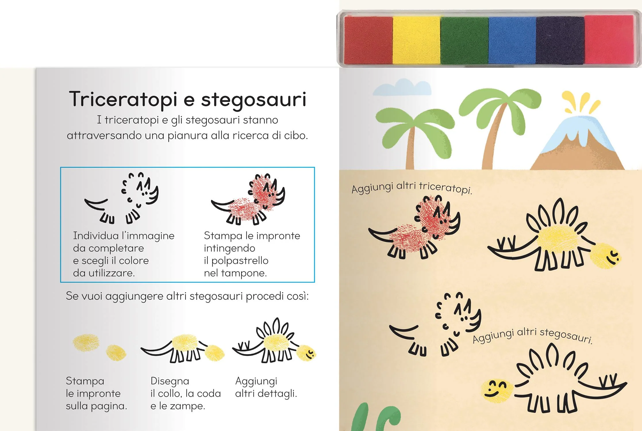 Disegna con le impronte - Dinosauri - Image 2