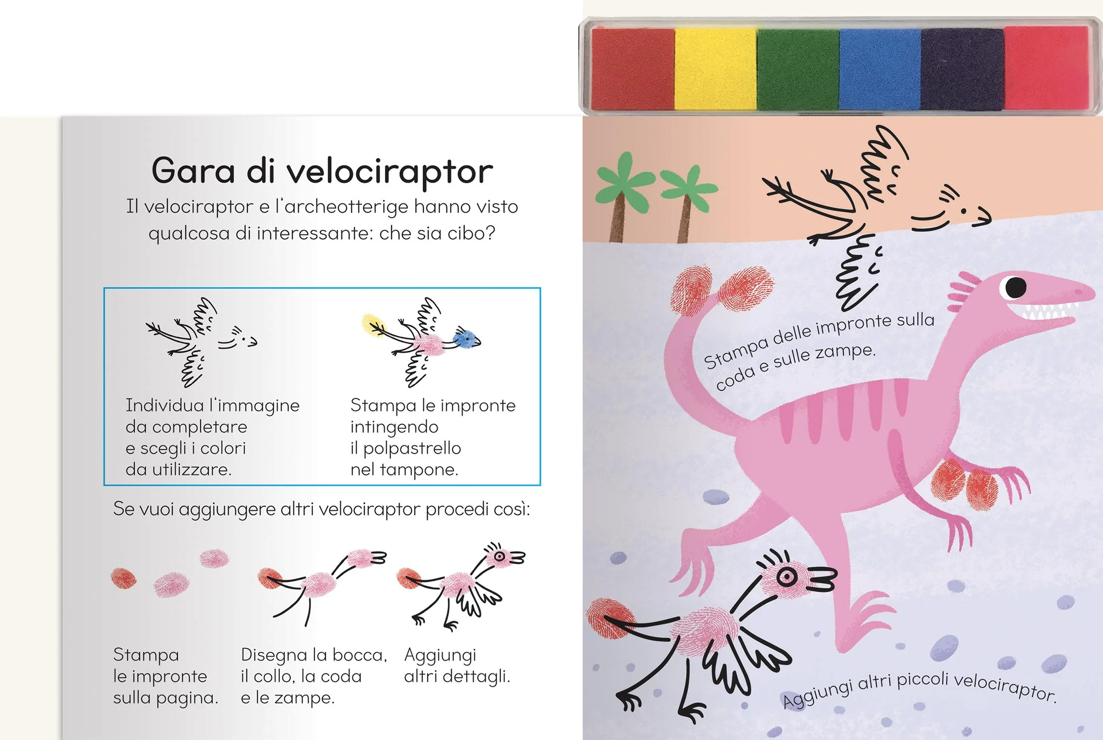 Disegna con le impronte - Dinosauri - Image 4