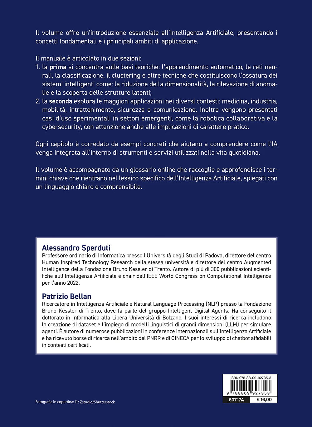 FONDAMENTI DI INTELLIGENZA ARTIFICIALE. Manuale di base con glossario online - Image 2