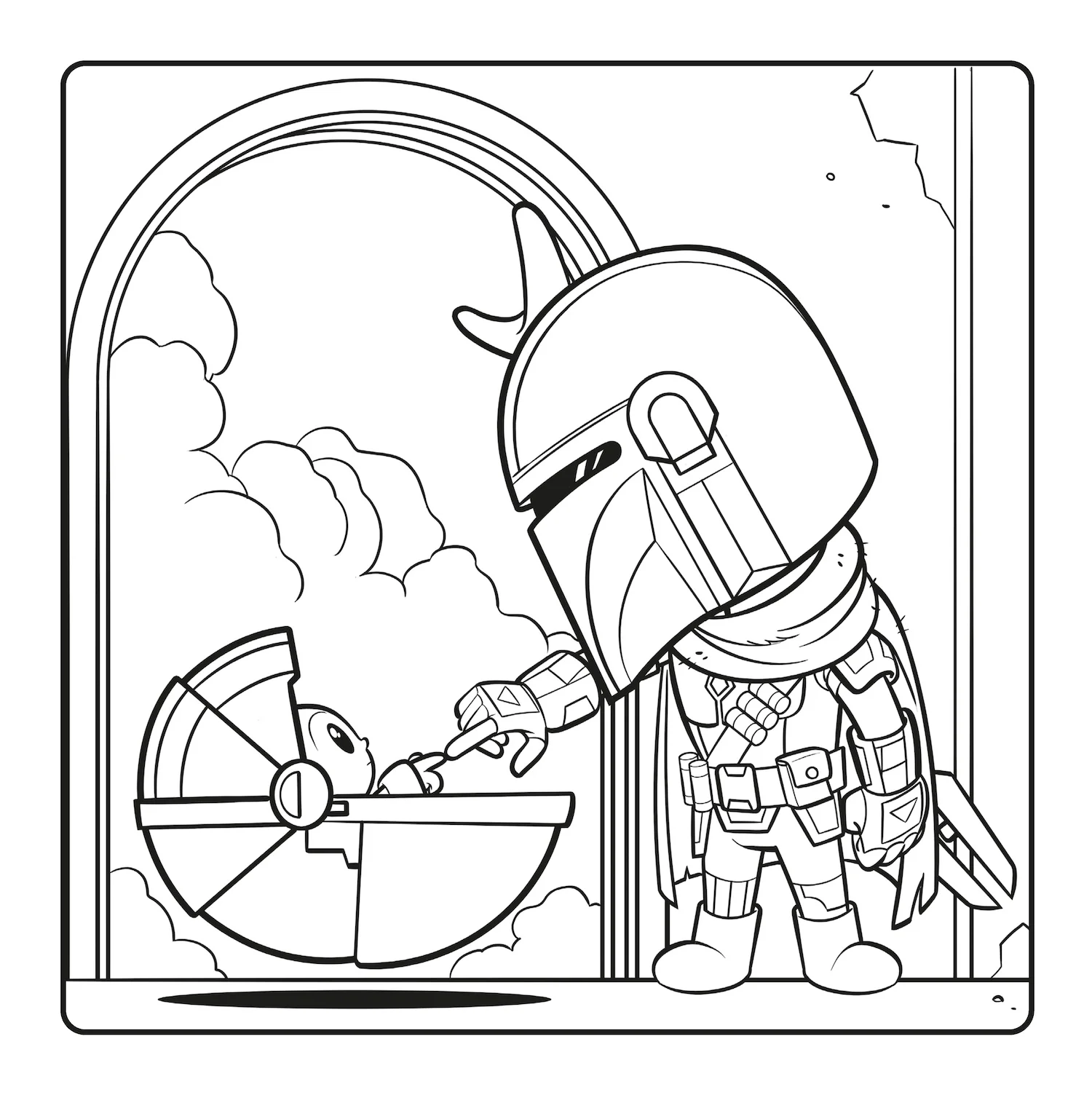 Grogu Cozy Coloring Star Wars The Mandalorian. Il più cutie della galassia - Image 4