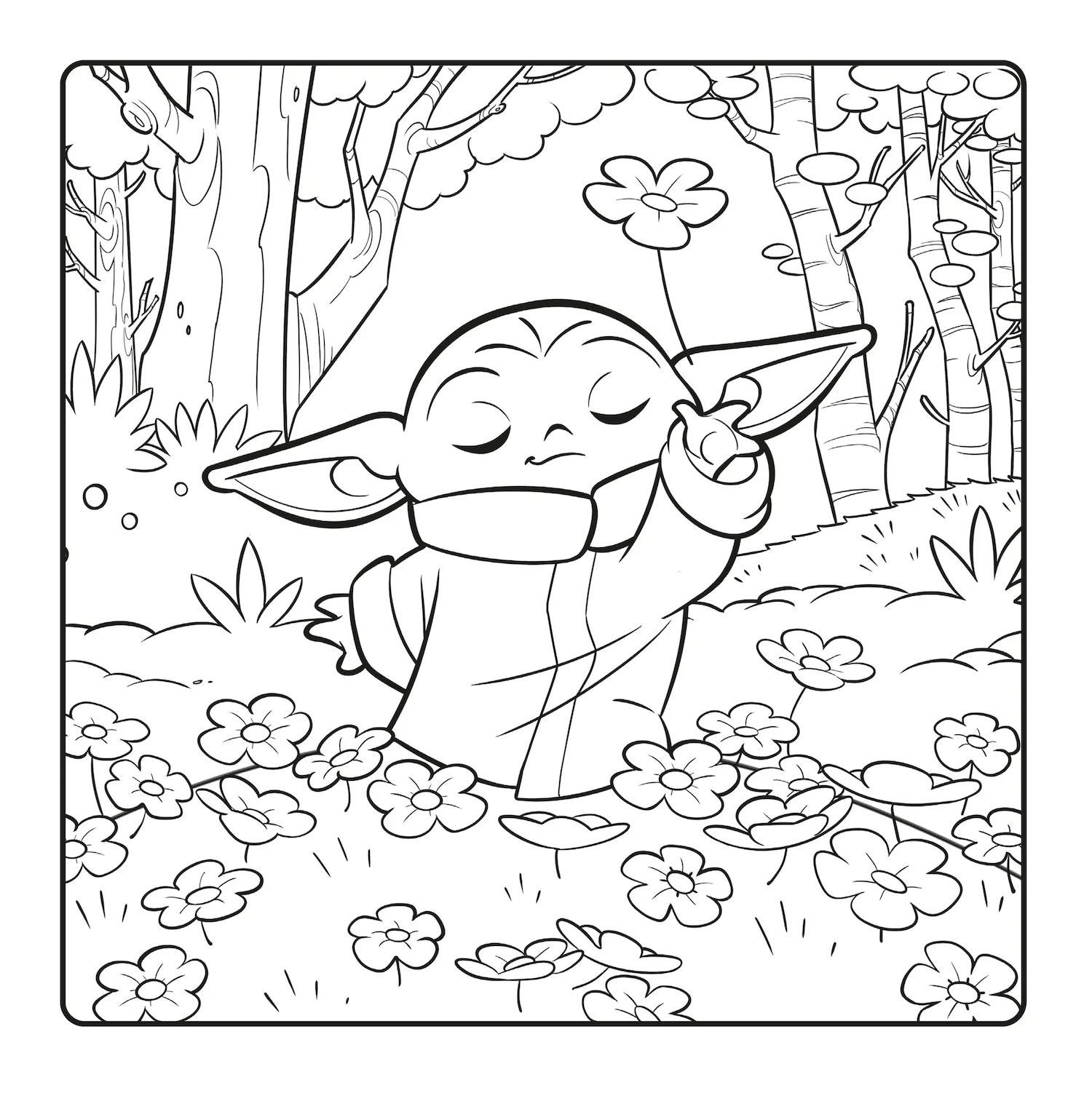 Grogu Cozy Coloring Star Wars The Mandalorian. Il più cutie della galassia - Image 5