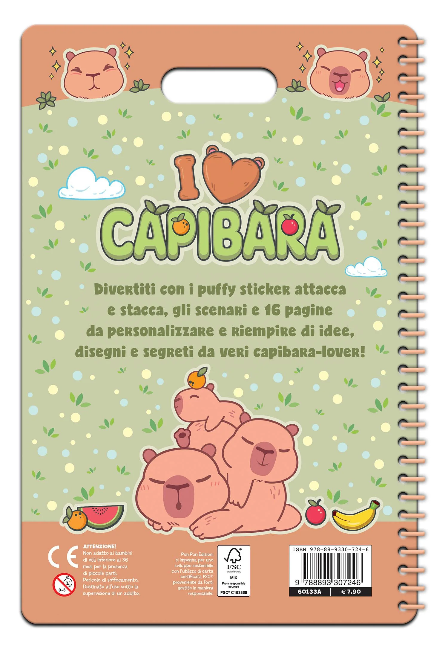 I Love Capibara. Puffy sticker. I love scrapbooks - Image 2