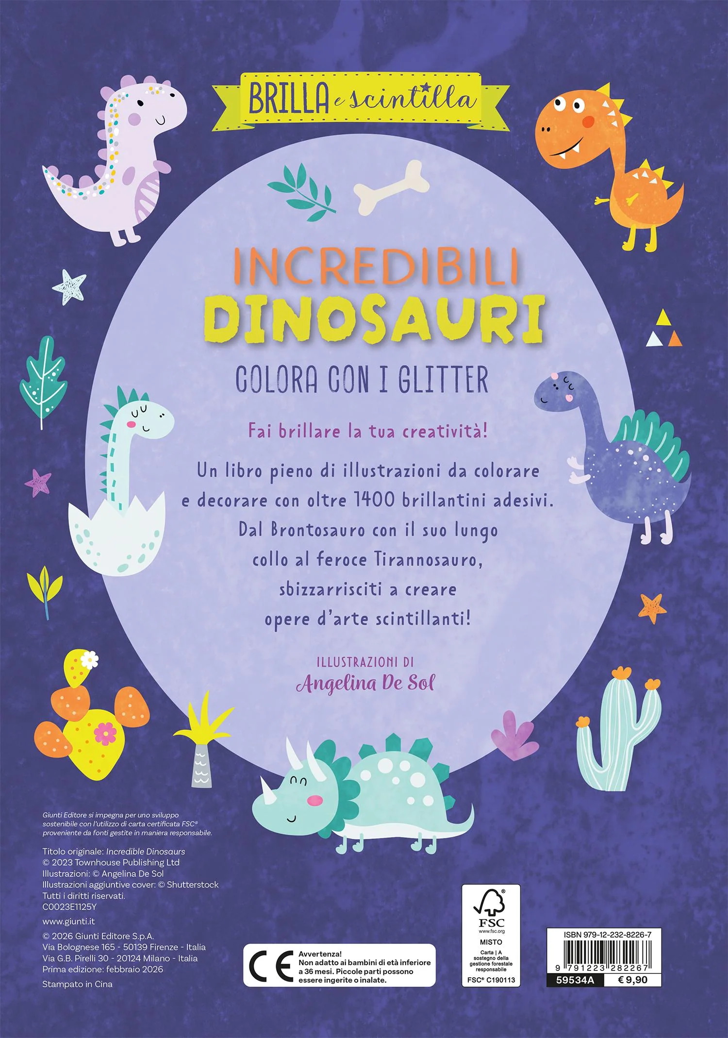 Incredibili dinosauri. Colora con i glitter - Image 2