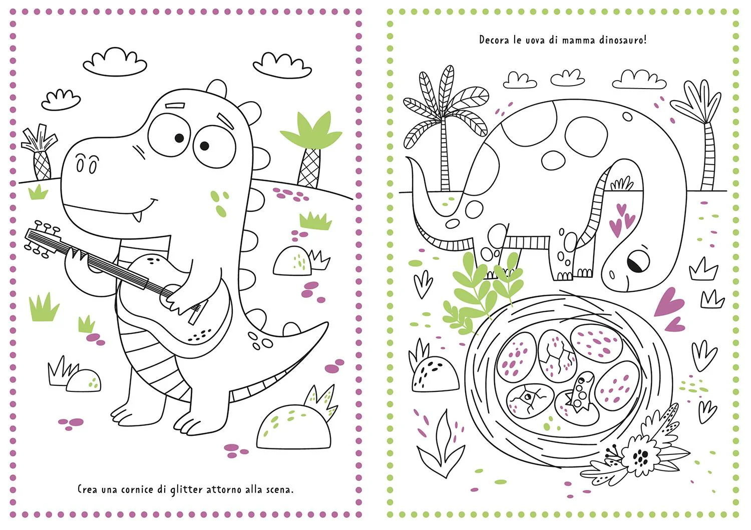 Incredibili dinosauri. Colora con i glitter - Image 5