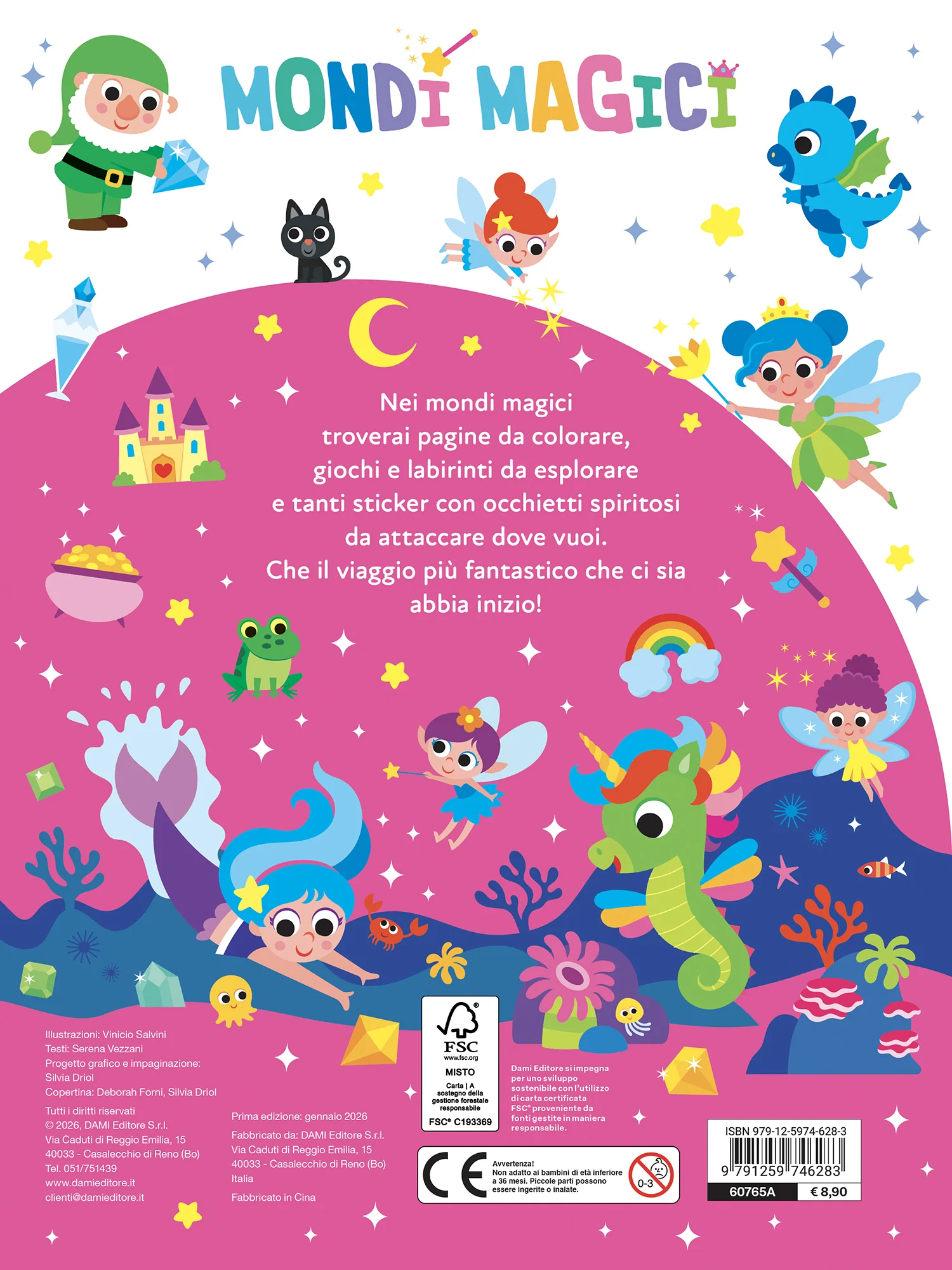 Mondi Magici. Giochi, percorsi, labirinti, coloring - Image 2