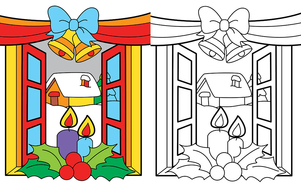 Natale da colorare. Alberi di Natale - Personaggi natalizi - Regali - Addobbi e... - 144 pagine di puro divertimento! - Image 3