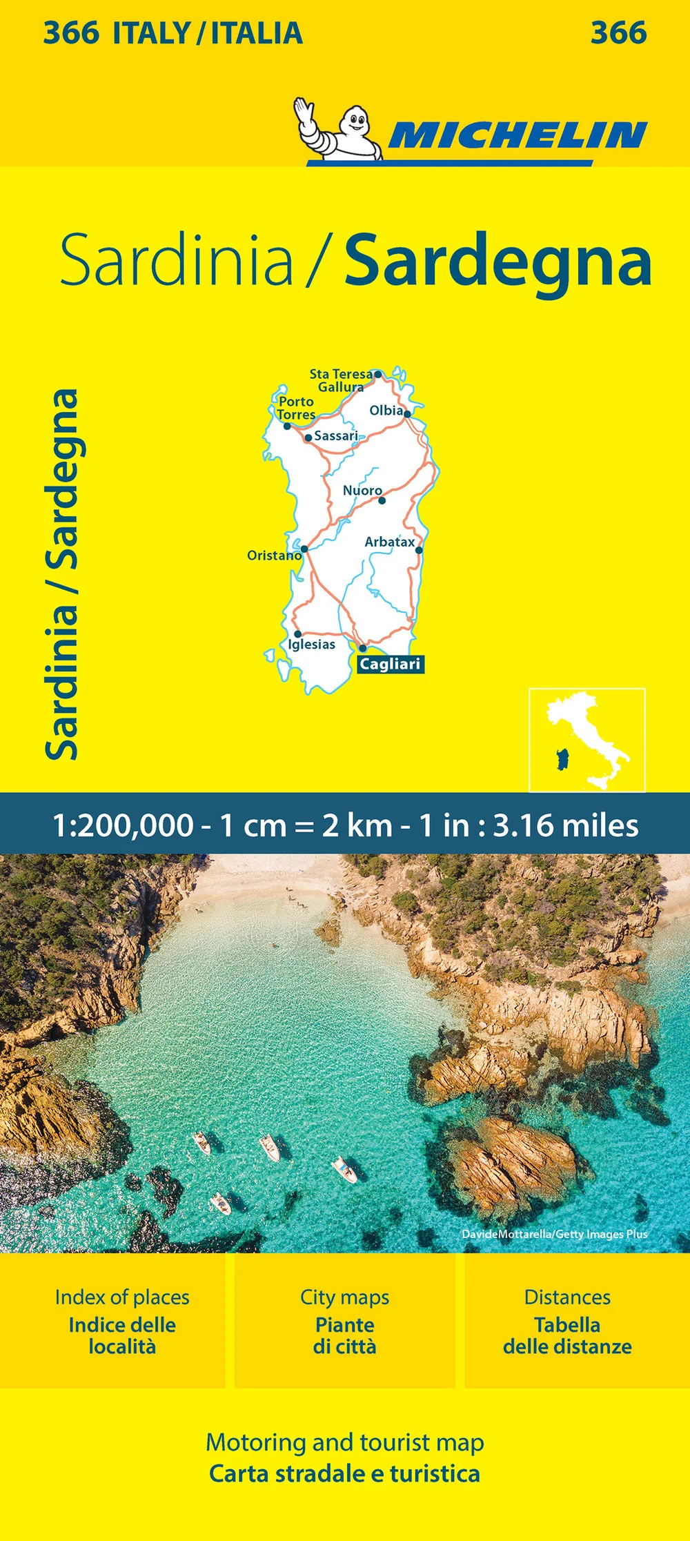 Sardegna-Sardinia 1:200.000. Ediz. bilingue