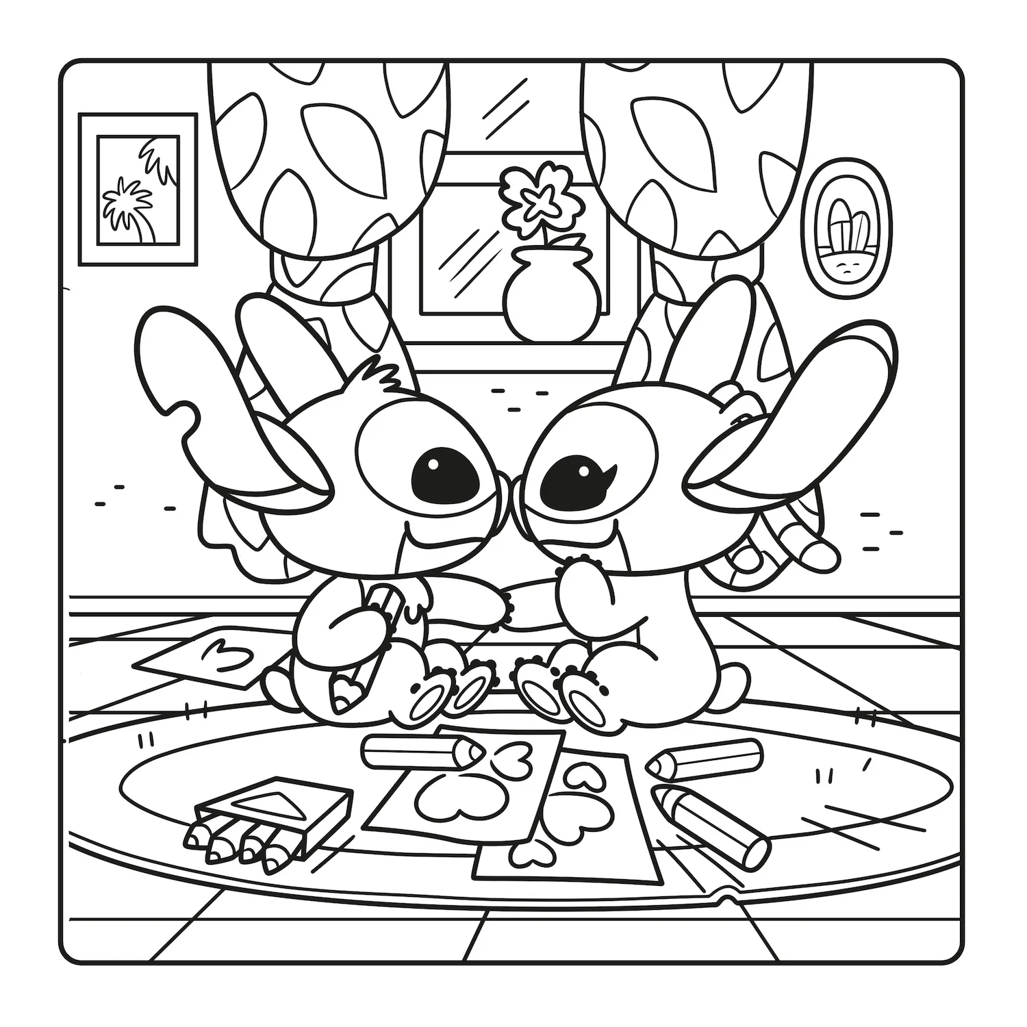 Stitch&Angel Cozy Coloring - Image 3