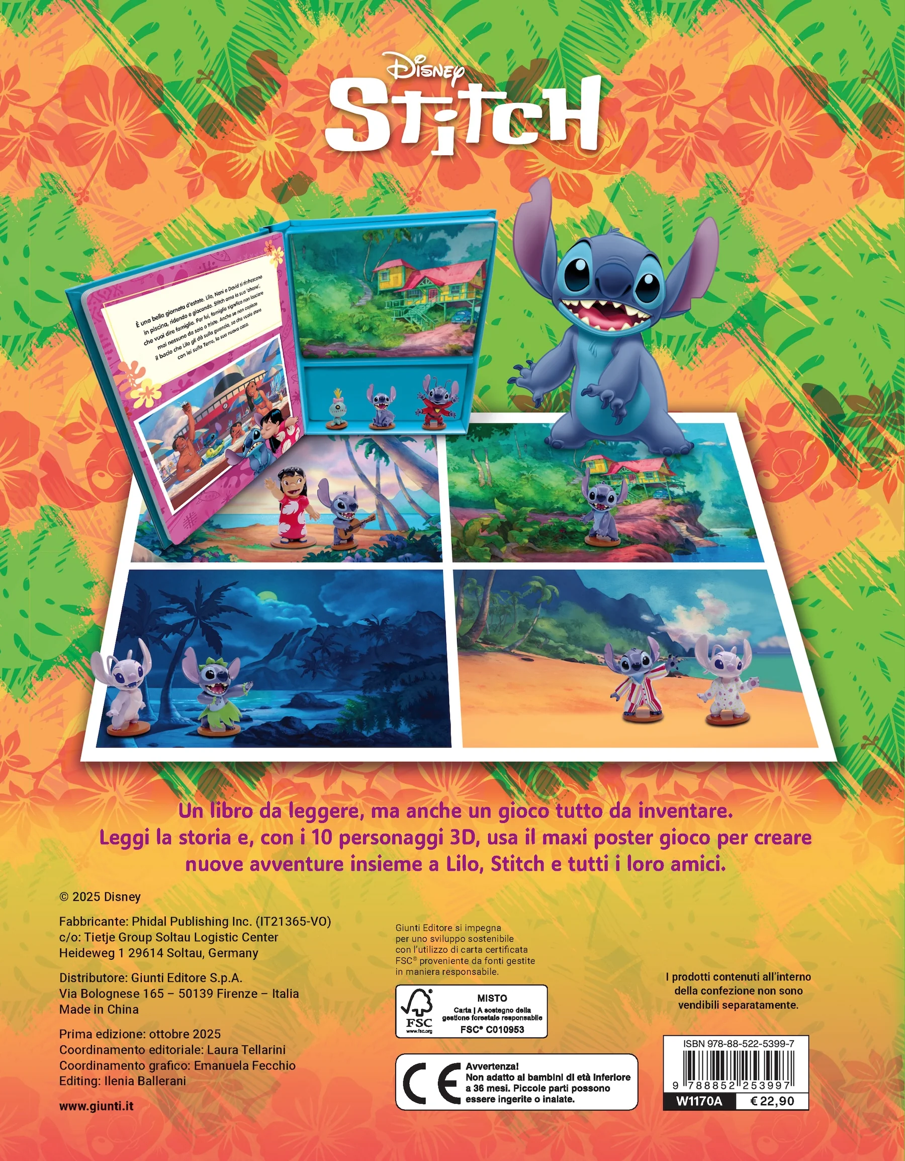 Stitch Maxi Box. Con 10 personaggi 3d, un libro e un maxi poster gioco - Image 2