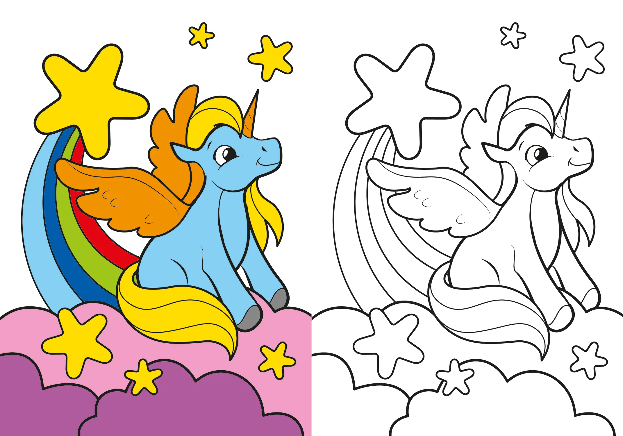 Unicorni. Tanti simpatici unicorni da colorare - Image 2